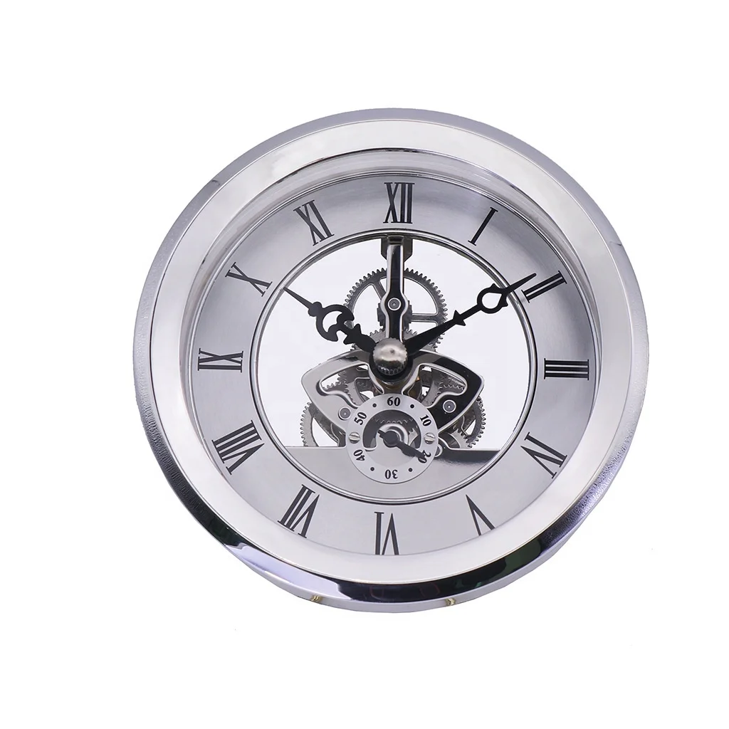 

Wholesale 103mm Mechanical Clocks Metal Metal Clock Inserts Crafts Skeleton Movement Skeleton Clock Parts, Gold silver