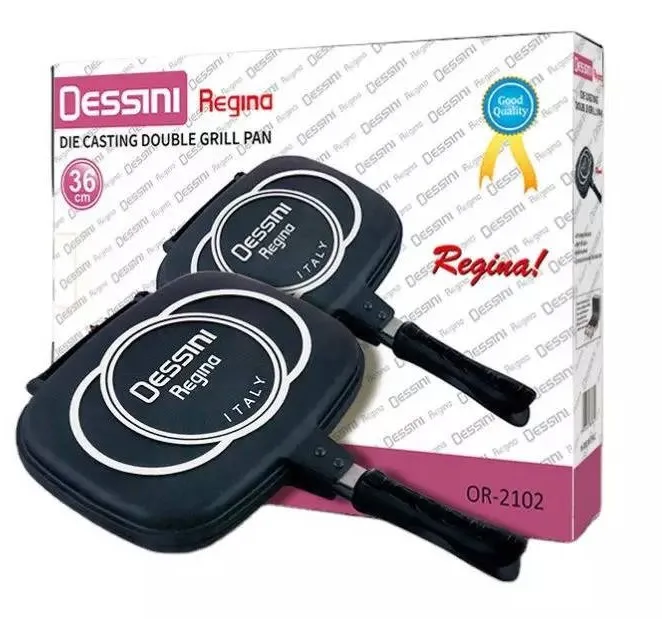 

Double Grill Pan Pot for Kitchen Nonstick Electrical Cast Iron Ceramic Aluminum Double Grill