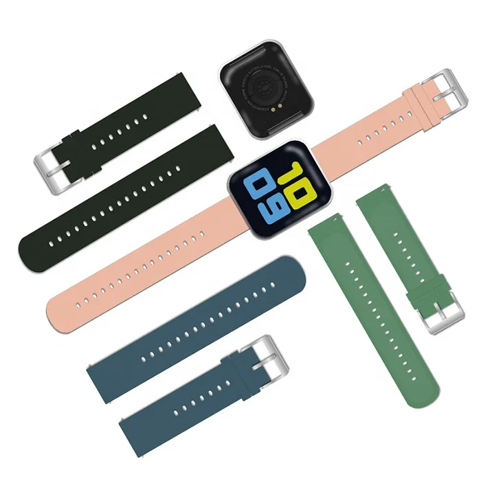 

Silicone strap 20mm universal fast removable ear smartwatch apple bulk watchband