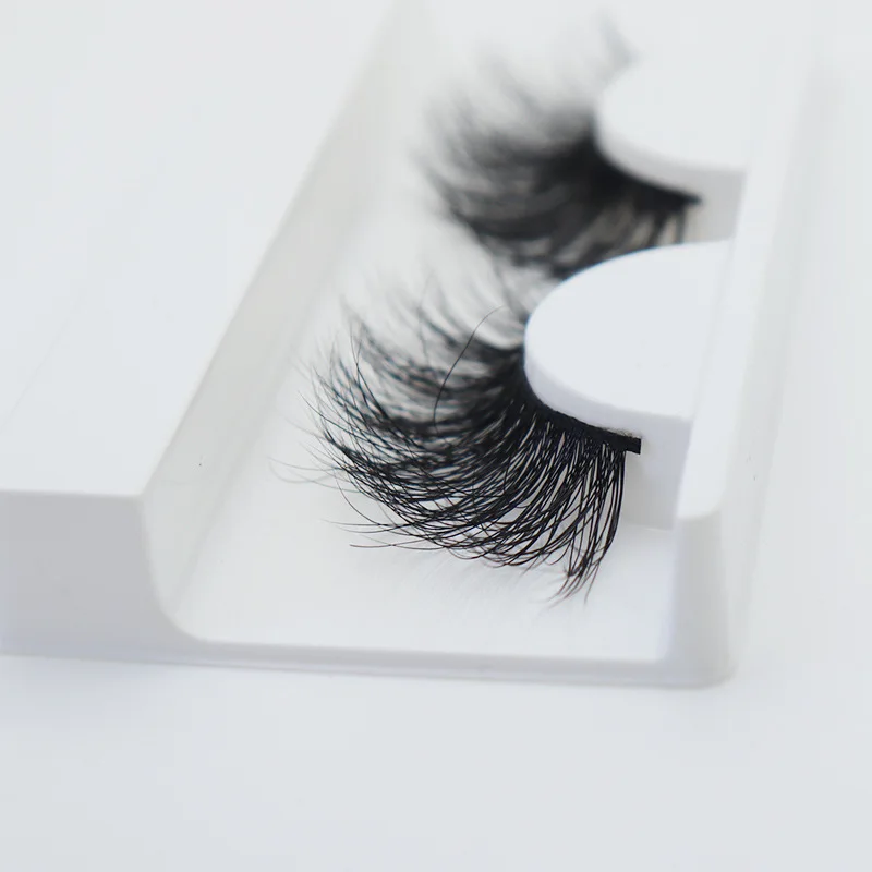 

Hot sale pair of mink 3D eyelashes natural nude makeup wholesale false eyelashes, Natural black