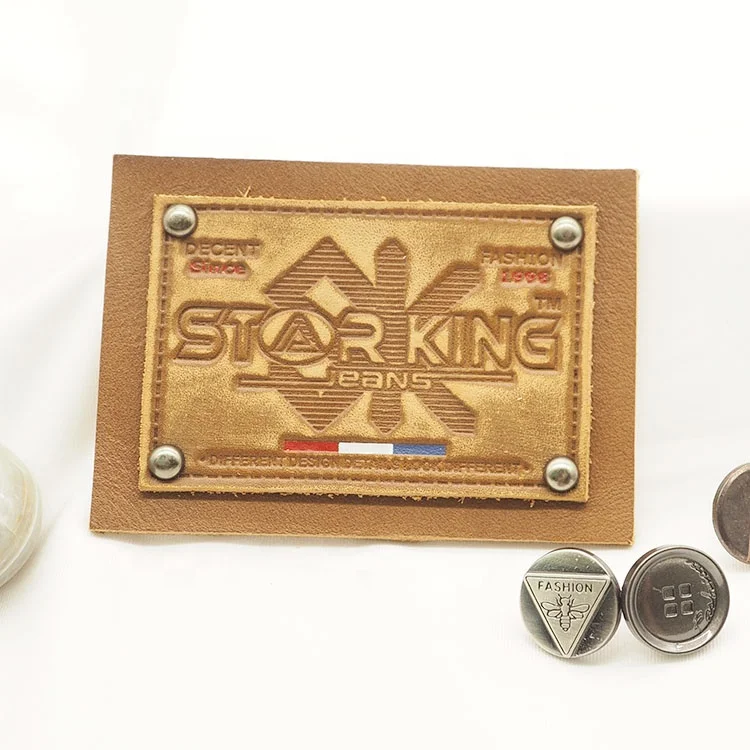 

Custom Iron on pu leather patch for clothes, Customized color