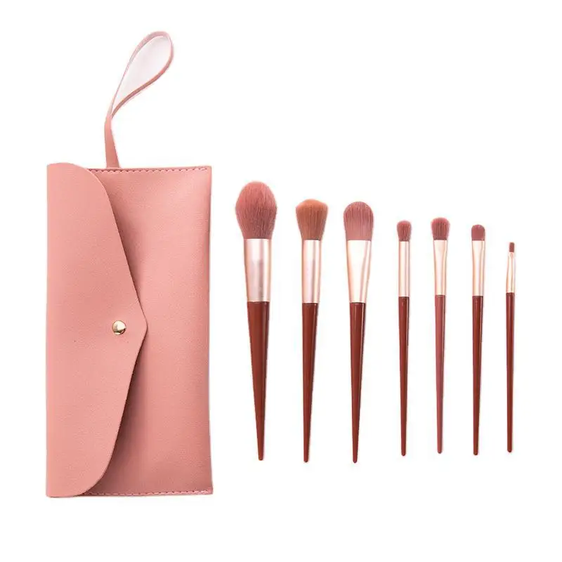 

10Pcs Eyeshadow Eyelash Blush Makeup Brush Set Girls Daily Makeup Bruses With Case Make Up Brush Kit