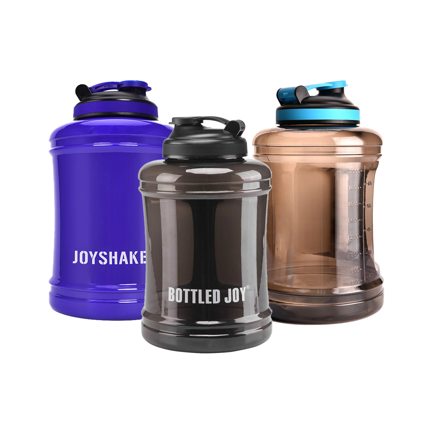 

New Bpa Free Wide Mouth Large 2.2L 3.8L Sport Botella De Agua Gym Training PETG Drink Water Bottle Kettle Workout, Customized color