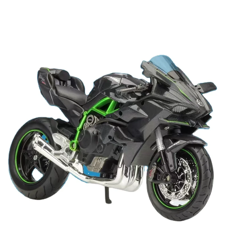

Maisto 1/12 Kawasaki Ninja H2 R Motorcycle Model Acousto-optic Rebound Shock Absorption Metal Car Toys