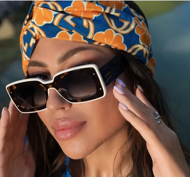 

2022 designer sunglasses famous brands Sunglasses For Women Vintage Square Print Sun Glasses Men Luxury shades sunglasses, Custom colors
