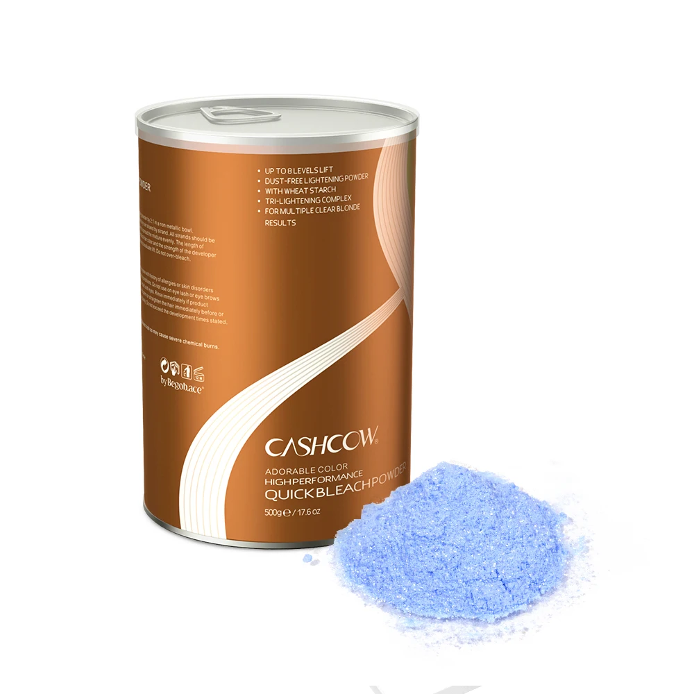 

Private Label Professional Free Ammonia Organic Hair Color Dye Lightener Blue Hair Bleaching Powder