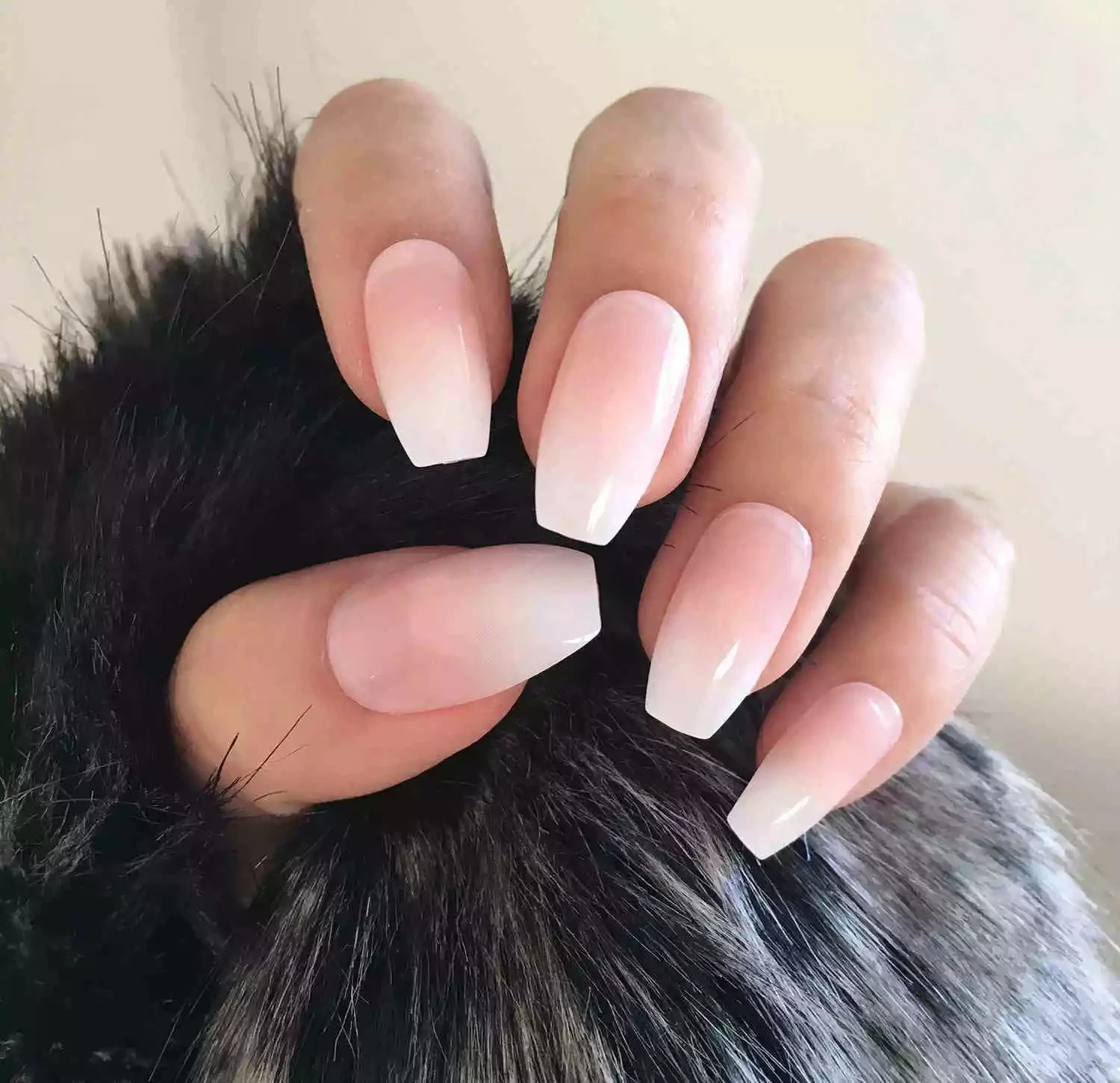 

Ombre Coffin Nep Nagels Short French Fake Nails Ballerina Gradient Press On Takma Tirnak With Faux Ongles Autocollant