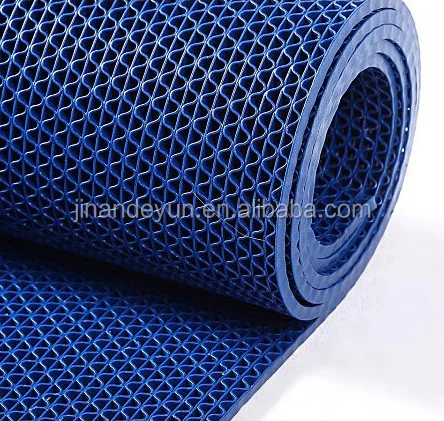 PVC S Mat Anti-Slip Mesh Mat for Swimming Pool - China PVC S Mat in Roll  and Floor Matting Rolls price