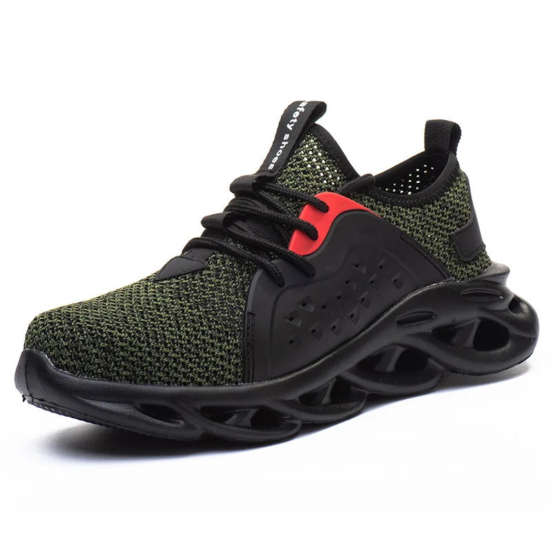 

Ightweight breathable deodorant work shoes summer Men's casual sports safety shoes