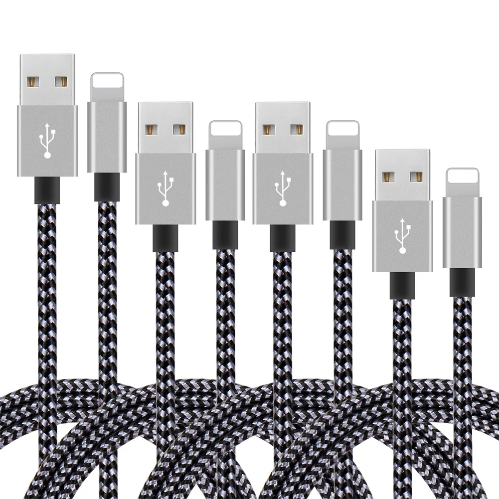 

Hot Sale Nylon Type C Cable Phone 10 Ft Micro USB data chargers Fast charging cable OEM LOGO, Any color you want