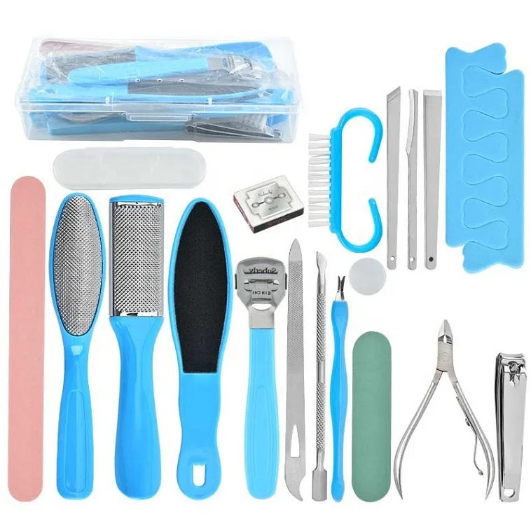 

20 in 1 Pedicure Kit Dead Skin Foot File Feet Care tool Foot File Pedicure Set Foot File Rasp Scrub Pedicure callus remover, According to options