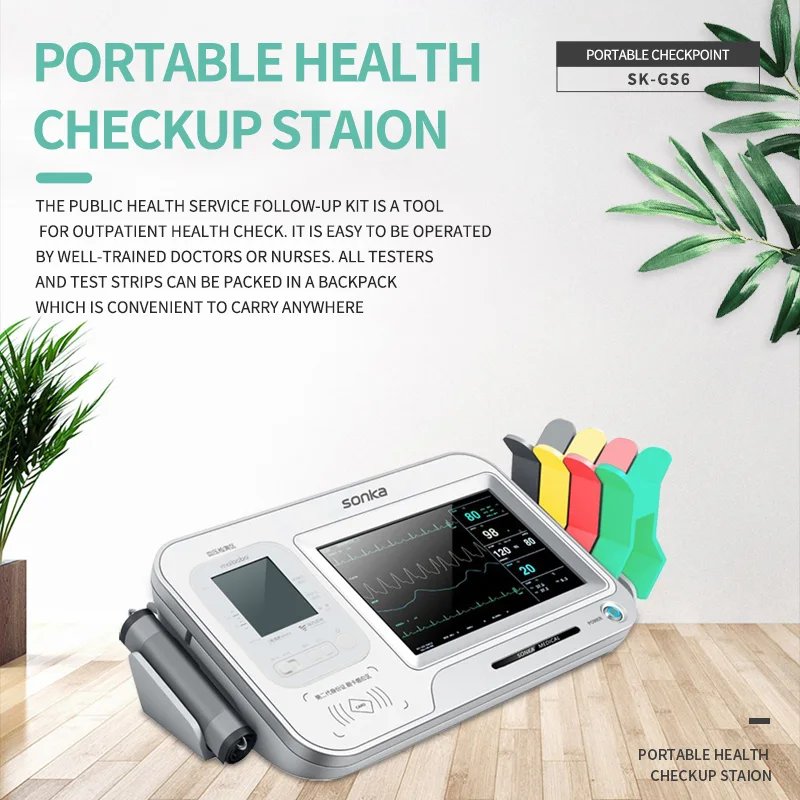 product portable 2 in 1 blood pressure blood glucose monitor ecg 3 in 1 blood glucose meter-61