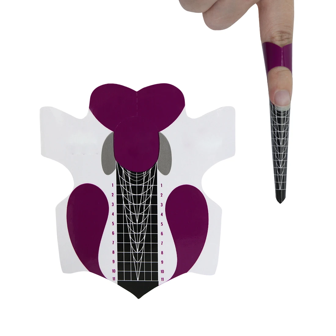 

Nail Form Tip Long 500 Pcs 100pcs Butterfly Extension Gel Form Roll Nail Art Paper Form PVC Sticker