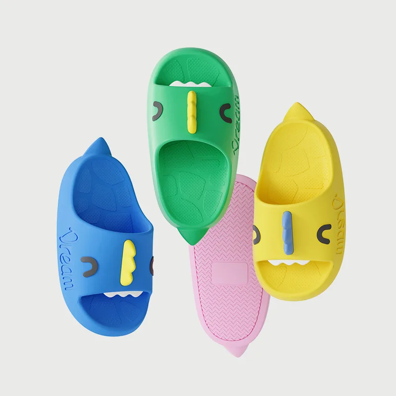 

2022 Summer Beach Shoes for 3-12Y Keep Toe For Toddler Slides Health EVA Summer Boys Girls Slippers White Cute Baby Garden Shoe