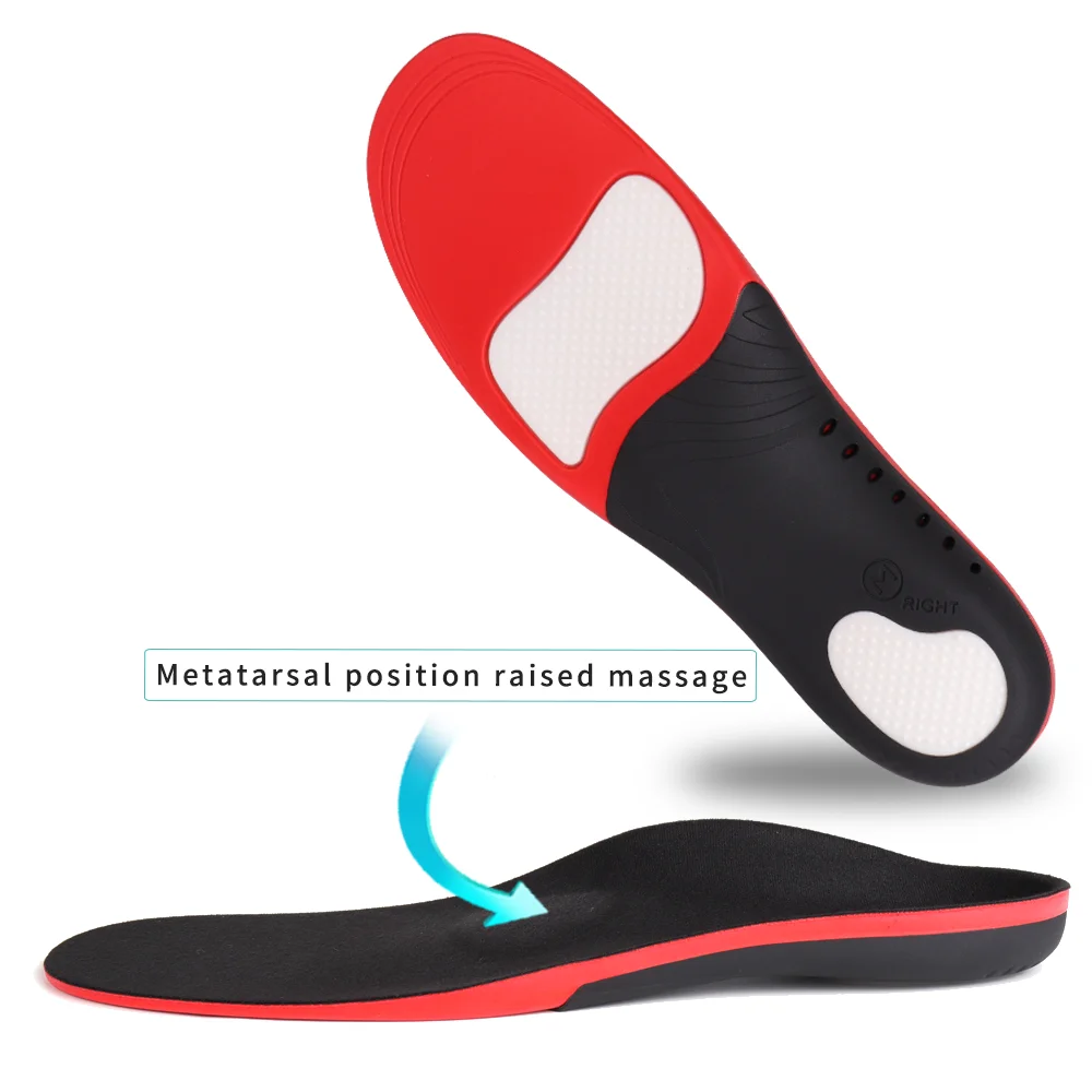 

JOGHN 3D Premium Comfortable Orthotics flat foot Insole TPU Orthopedic Insoles for Shoes insert Arch Support pad