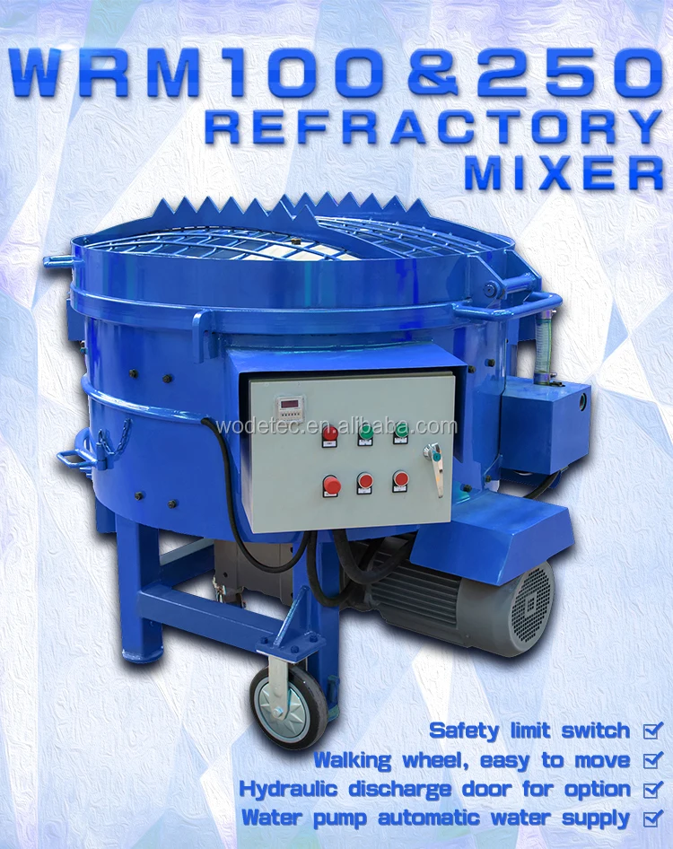 refractory pan mixer
