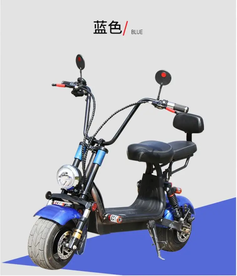 

EEC certification electric scooter with Double 60V 26Ah removable Lithium battery electric delivery motorcycle