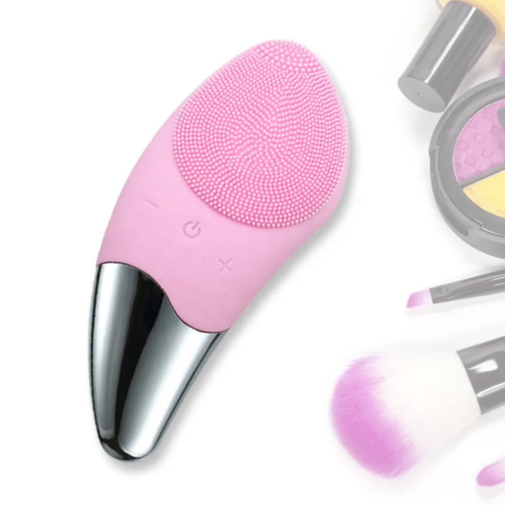 

New Arrival Rechargeable Waterproof Mini Face Facial Cleansing Brush