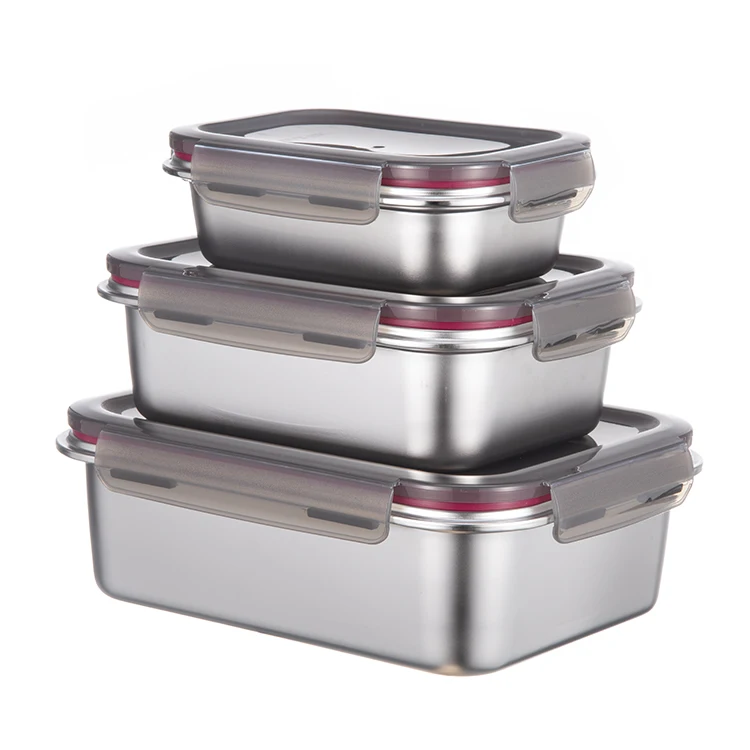 

Amazon hot sale airtight stainless steel lunch box food box set