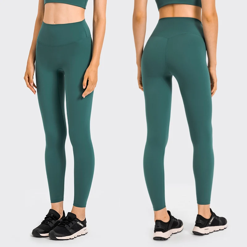 

2022 New color yoga soft gym pants high waist hip lifting fitness leggings