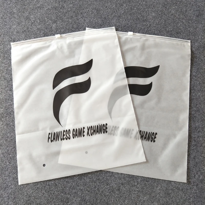 

Custom Printing EVA Frosted Transparent Plastic clothing bags Zip Lock Packaging Zipper Garment bags