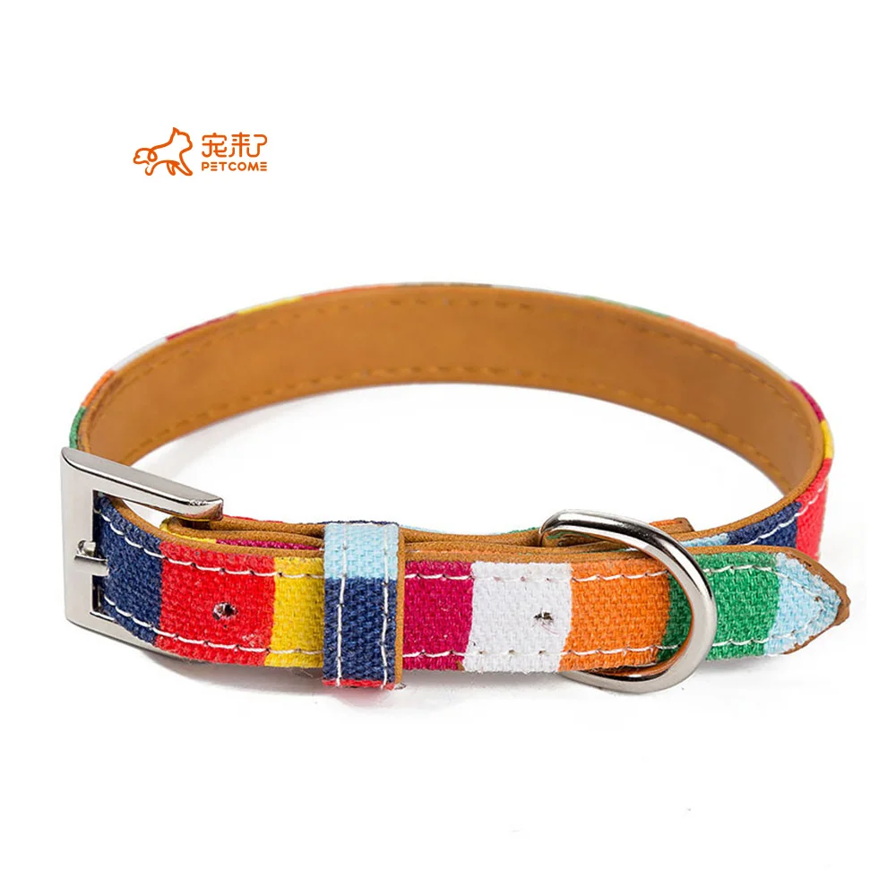 

PETCOME Amazon Popular Small Moq Fashion Attractive Soft Colorful Dog Collar