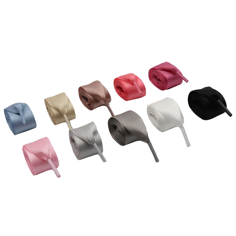 

Weiou Brand multi-colors flat Plastic tips Shoelaces Lovely luxury Satin Trendy Womans Fashiontable Attractive for shoes, 10 stock colors