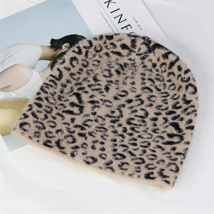 Faux Fur Hat With Earflaps rimless woman postpartum waffle knit hats roll up beanie