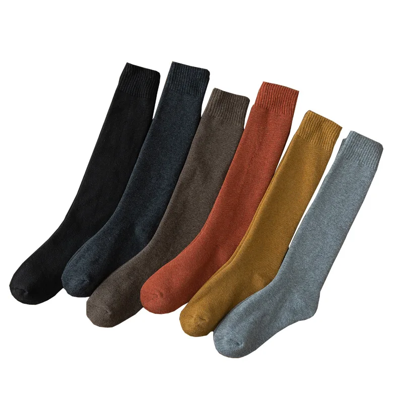 

Winter Small Leg Girls Socks Korea Style Long Above The Knee jk With Thick Wool Cloth With Soft Nap Warm Socks, As picture