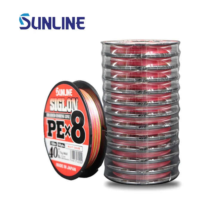 

Factory wholesale Japan quality fishing line 100m twelve trays super durable saltwater freshwater pe fishing line, Multicolored