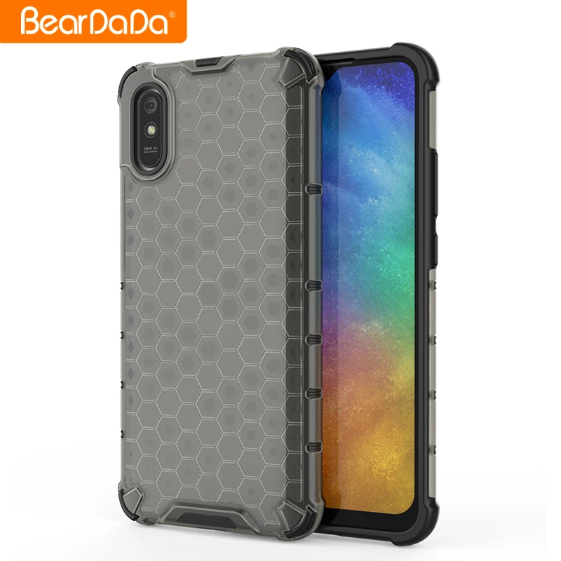 

Customized OEM Phone Case For Redmi 9A Honeycomb Design Shockproof Back Cover