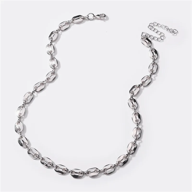 

Trendy Mariners Link Chain Necklace Hollow Puff Anchor Link Chain Choker Necklace For Women Girl Punk Gifts Jewelry 2020