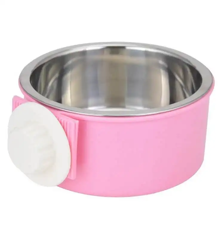 

Removable Stainless Steel Hanging Bowl Dog Water Bowl Birds Food Bowl