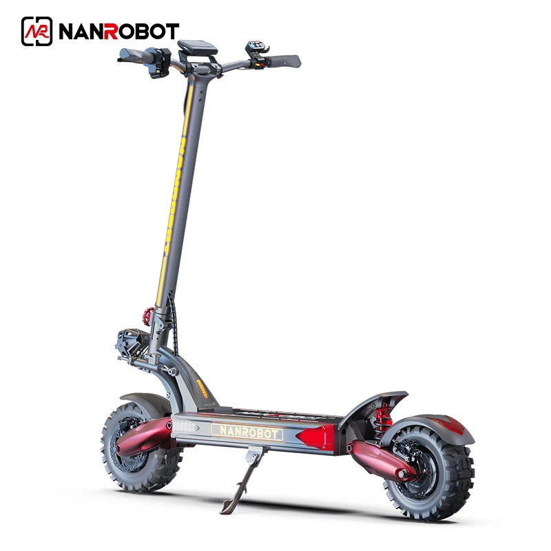 

Two big wheel folding electric scooter NANROBOT LS7+ EU spot 60V 40A Dual Motor 4800W