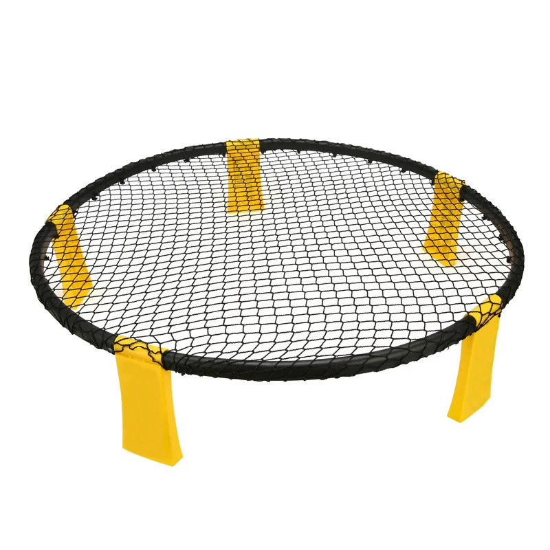 

Production OEM outdoor game beach Inflatable volleyball spikeball, Yellow/green