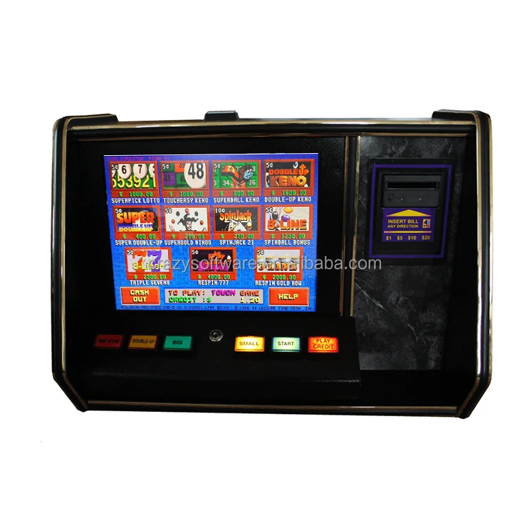 

Stock T340+ 19" Pot of Gold Gambling Multi-Game Table Top Machine