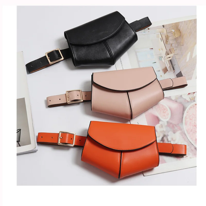 

Women Serpentine Fanny Pack Ladies New Fashion Waist Belt Bag Mini Disco Waist bag Leather Small Shoulder Bags, Picture