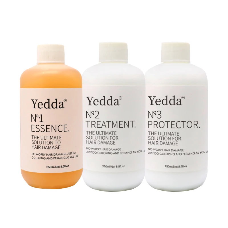 

Yeddaplex Private label No.1 No.2 No.3 perming and dying hair care set 250ml*3 hair care products