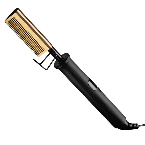 hot iron comb hair straightener curler