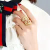 Different from the Traditional Chinese Style the Latest Design of Gold Ring with Diamond