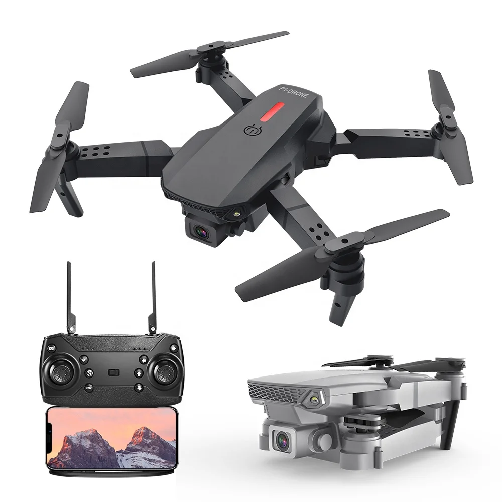 

Helicopter Toys For Kids 1800mah 1080P HD Video Camera Foldable Drone Aircraft, Black/gray