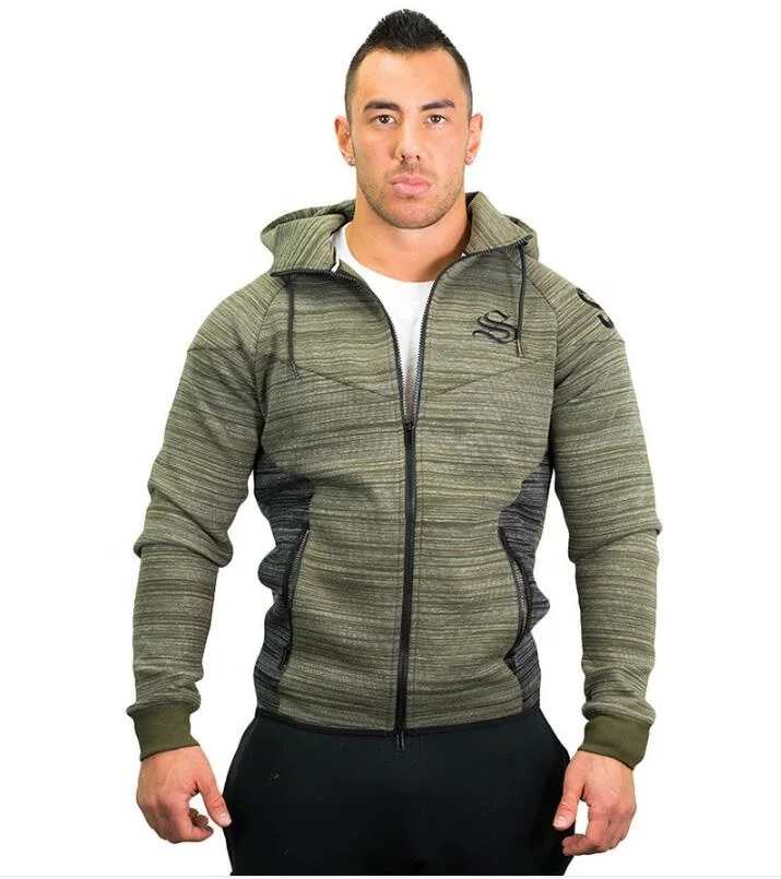 

Autumn Sportswear Long Sleeve Fleece Hooded Tracksuit Training Coat