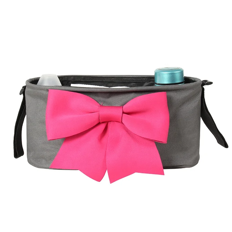

Multifunctional Detachable Deluxe Dark Gray Baby Stroller Organizer Bag Designer Baby Diaper Bags, Grey