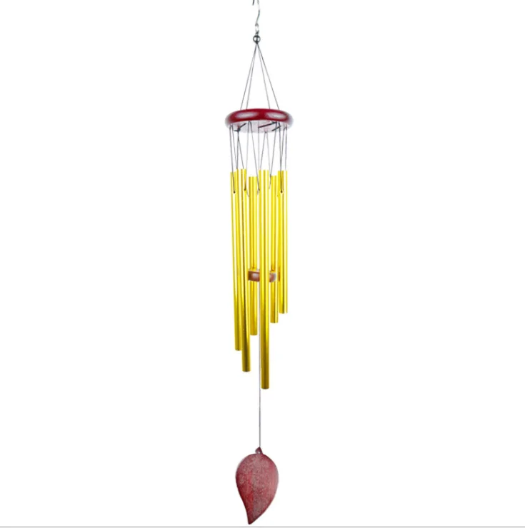 

Wholesale promotion 6 tubes aluminum memorial wind chimes, Silver and golden