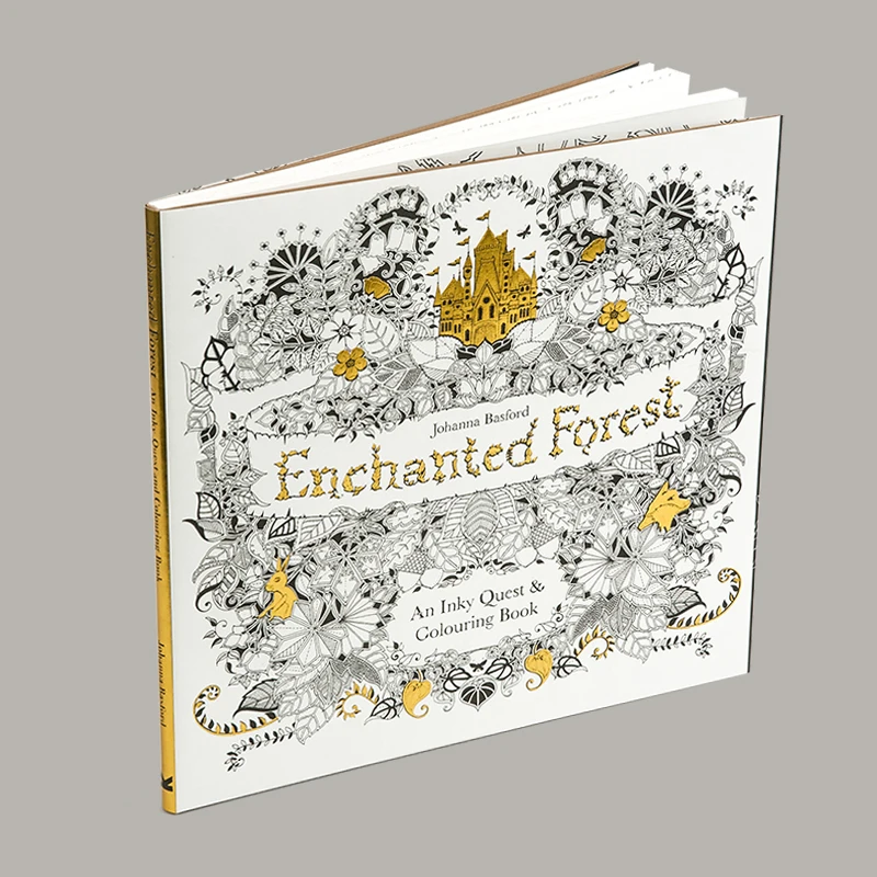 
Custom printing cheap colouring books / Enchanted forest inky quest & colouring book 