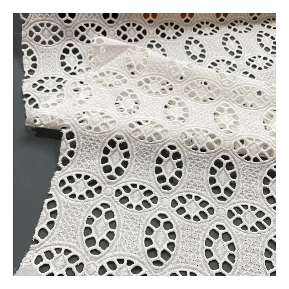 

New Style High Quality Latest Swiss Cotton Lace Fabric African 2021 Breathable Nigerian Swiss Cotton Voile Lace Fabric
