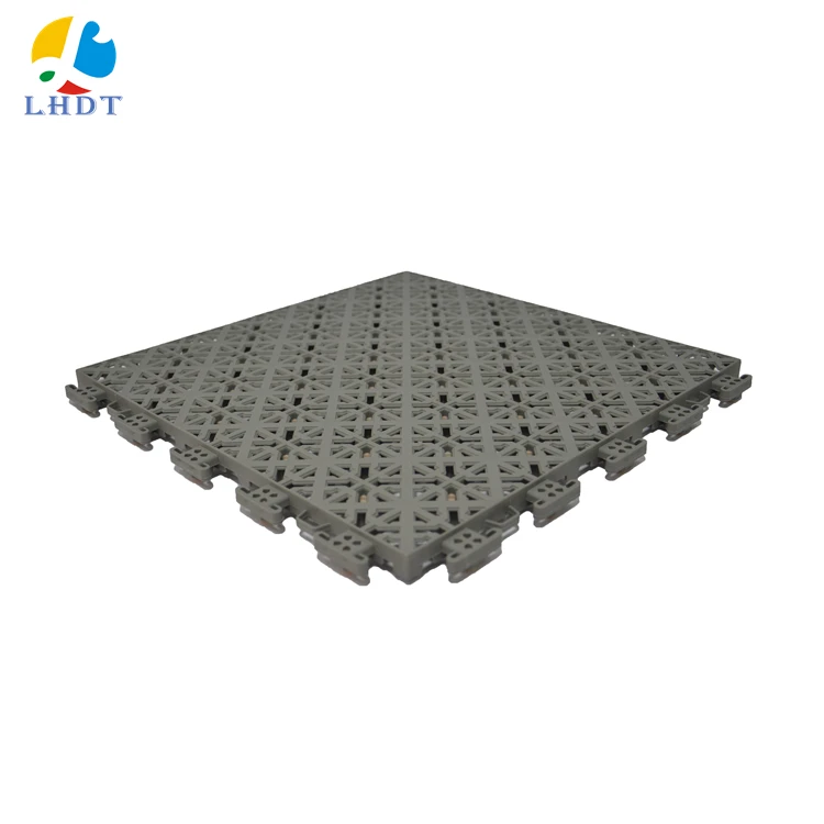 

Removable plastic sports floor high quality sports outdoor indoor floor tiles carpet non-slip square floor with cushion, 12 colors