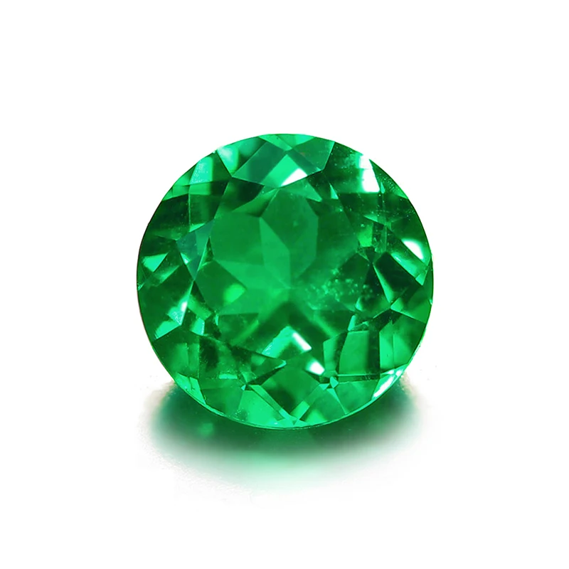 

Quality loose gemstone muzo emerald diamond round cut colombian emerald price per carat