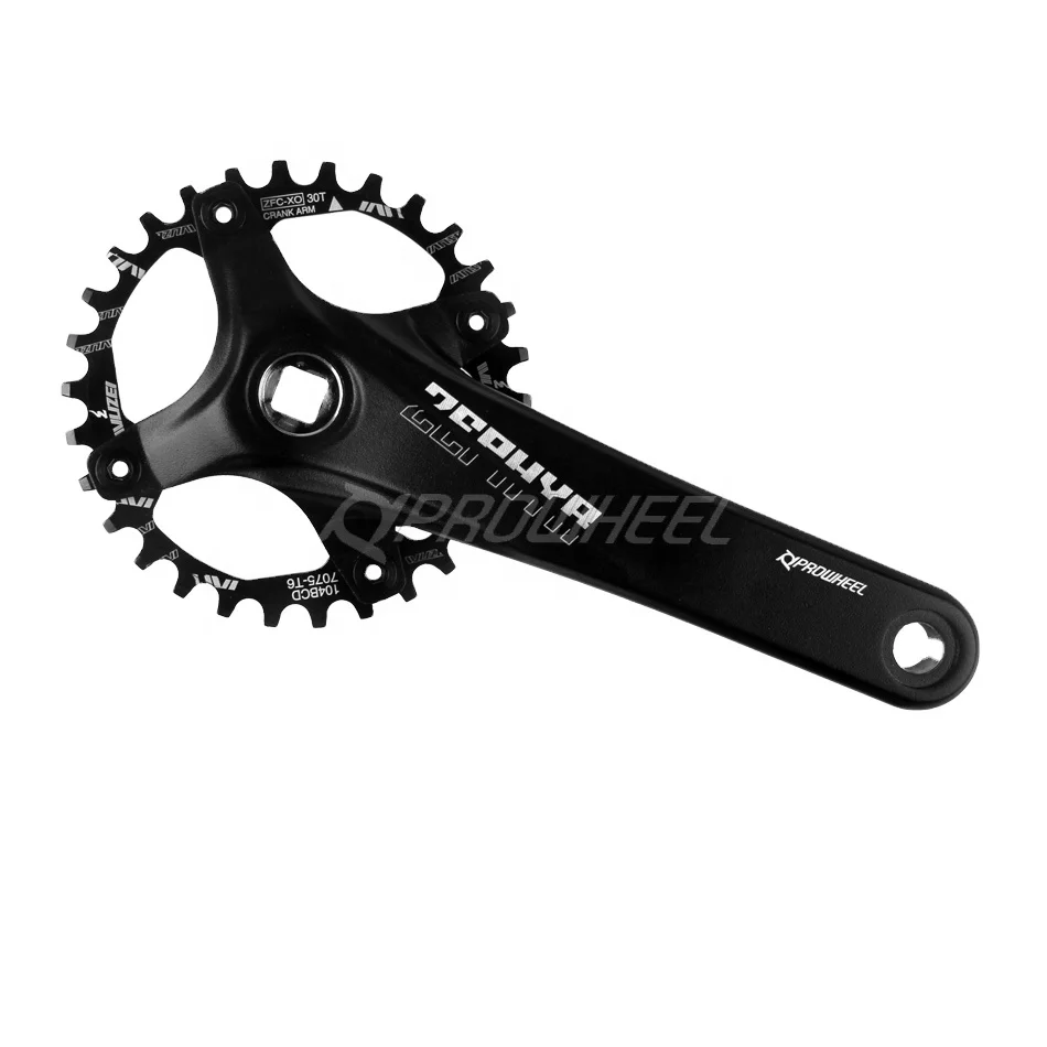 

PROWHEEL 104BCD 175mm/170mm Cranks ZEPHYR 30/40/42T Bracket Racing Bicycle Cranks Parts, Black