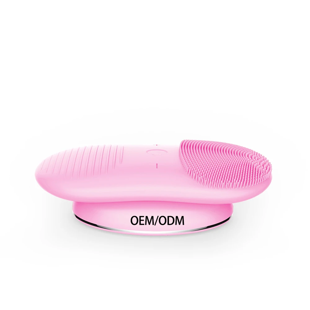

Wireless Charger Facial Silicone Cleansing Brush Sonic Face Brush 12 Speeds for Deep Pore Cleansing Blackhead Remove Massage